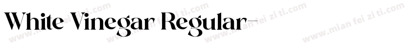 White Vinegar Regular字体转换